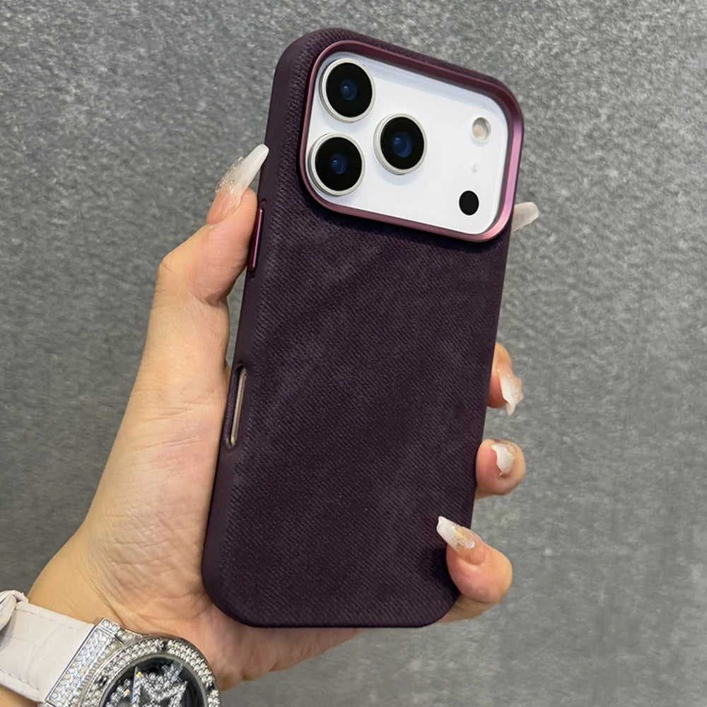 Luxury Fiber Leather For iPhone 17 Pro Max Case Magnetic Phone Case For iPhone 17Pro Max 17Pro 17 17Air Magsafe Shockproof Cover