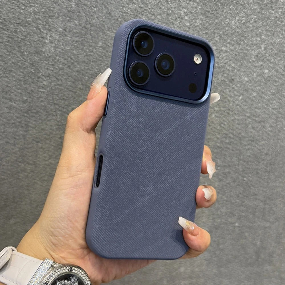 Luxury Fiber Leather For iPhone 17 Pro Max Case Magnetic Phone Case For iPhone 17Pro Max 17Pro 17 17Air Magsafe Shockproof Cover