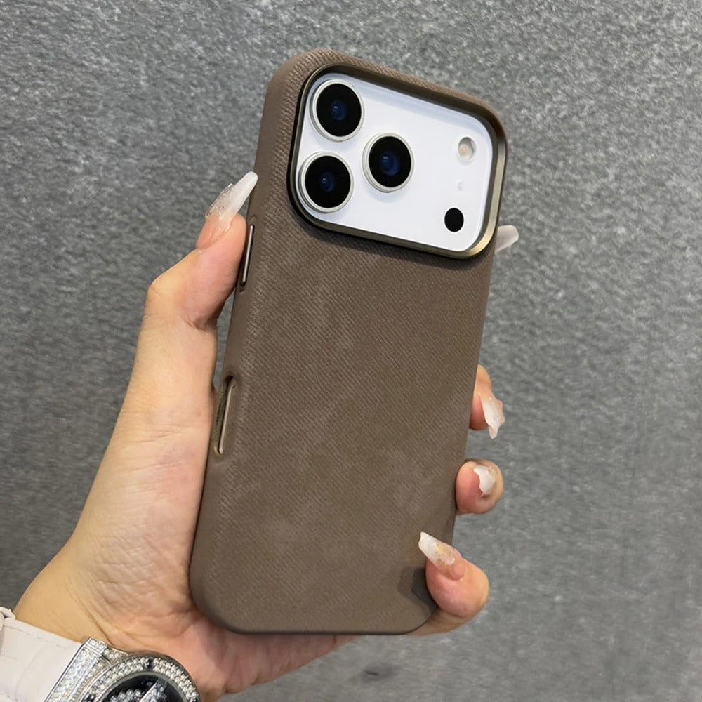 Luxury Fiber Leather For iPhone 17 Pro Max Case Magnetic Phone Case For iPhone 17Pro Max 17Pro 17 17Air Magsafe Shockproof Cover