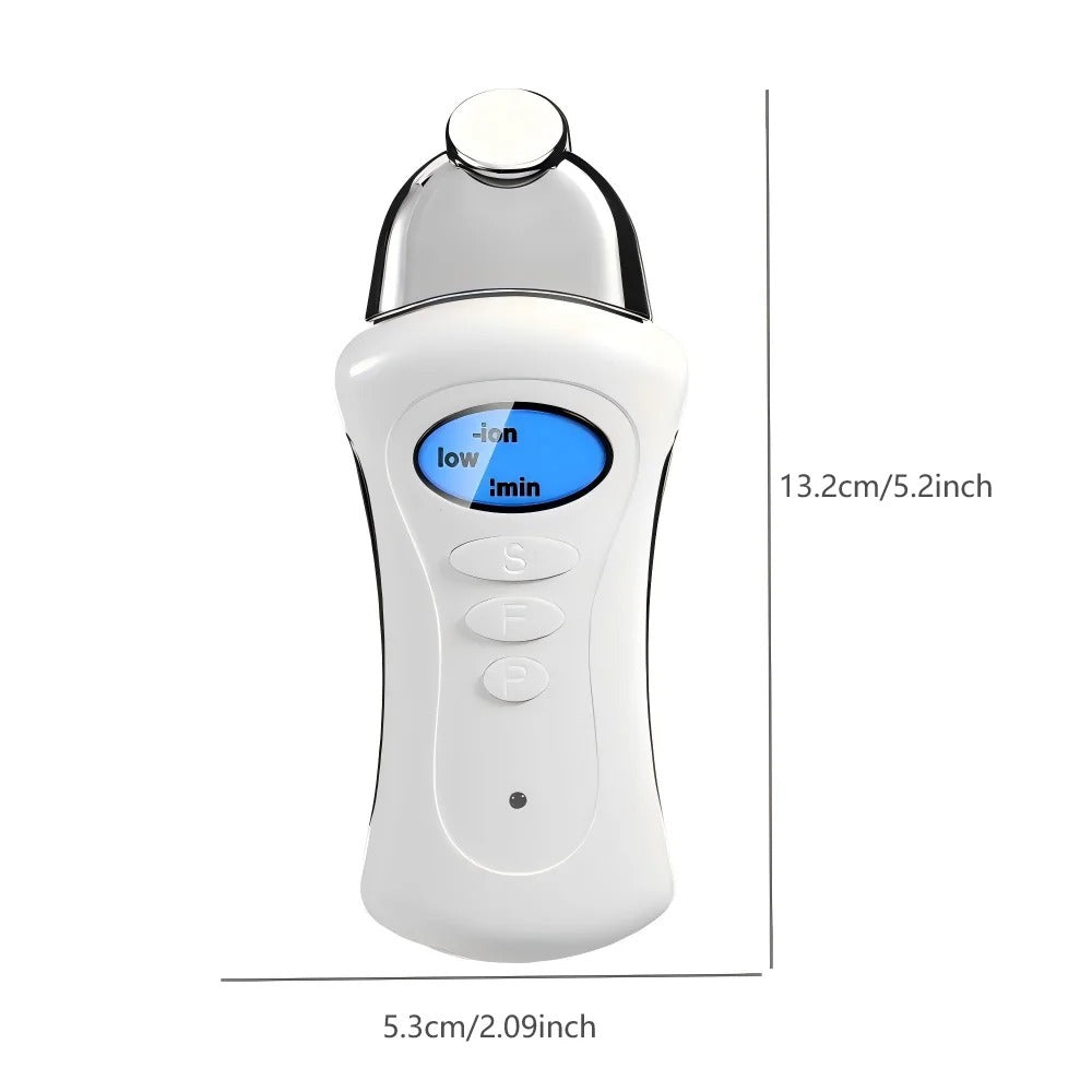 Portable Gavalnic Microcurrent Face Toning Device EMS Skin Tightening with 3 Magnetic Massage Heads for Home Use Skincare Tool