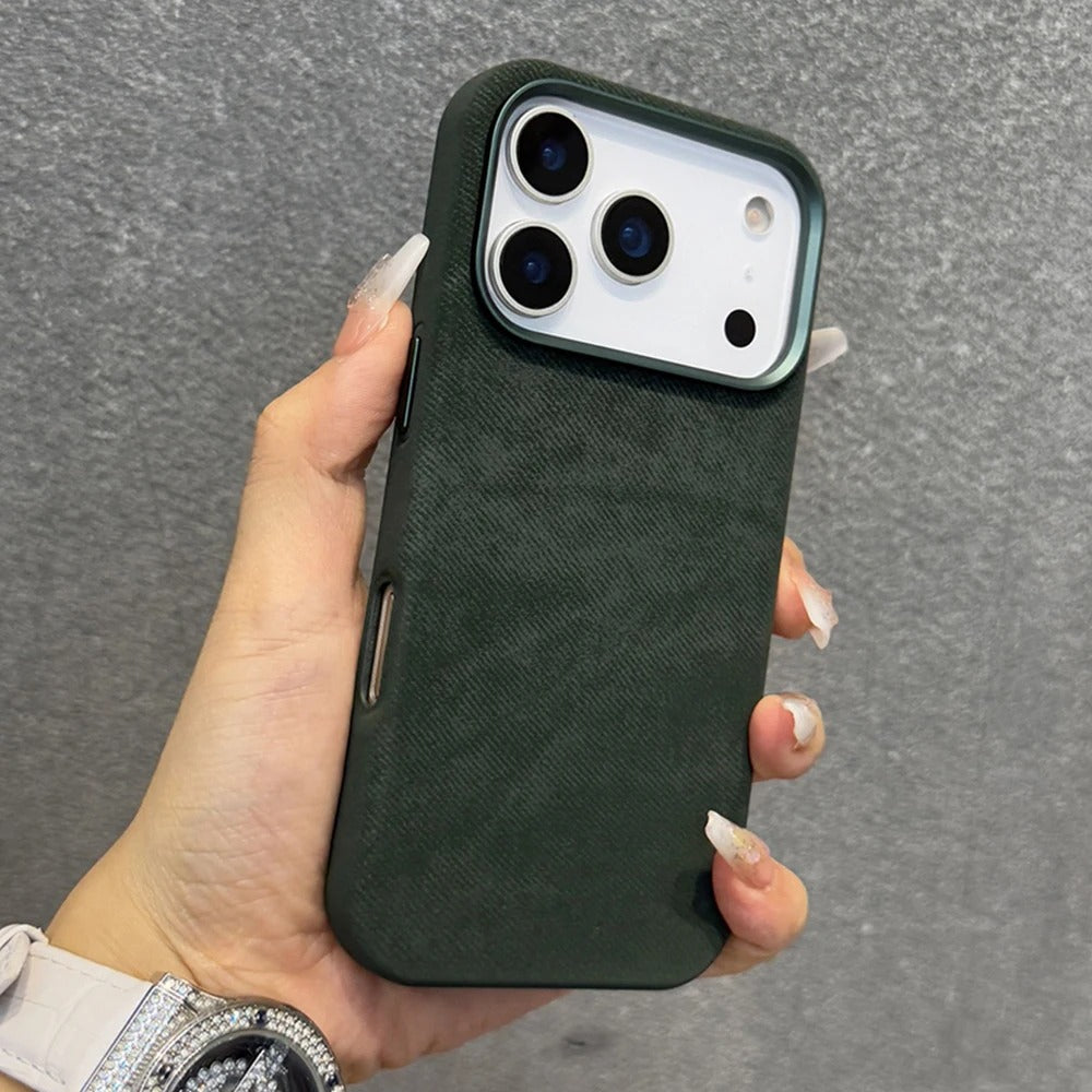 Luxury Fiber Leather For iPhone 17 Pro Max Case Magnetic Phone Case For iPhone 17Pro Max 17Pro 17 17Air Magsafe Shockproof Cover