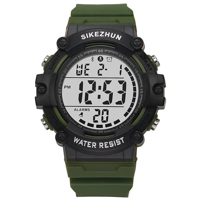 Sports Electronic Watch for Man Outdoor Sport Watch Stopwatch Waterproof Calendar Digital Clock Wristwatch for Boys Student Teen