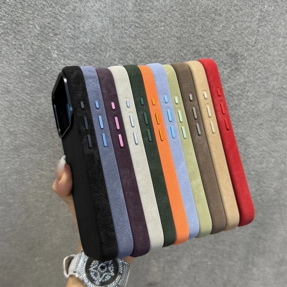 Luxury Fiber Leather For iPhone 17 Pro Max Case Magnetic Phone Case For iPhone 17Pro Max 17Pro 17 17Air Magsafe Shockproof Cover