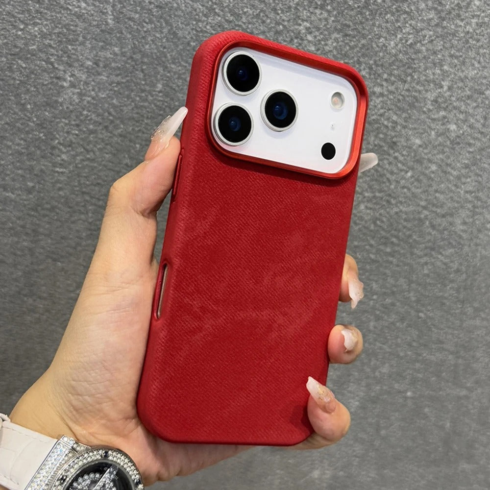 Luxury Fiber Leather For iPhone 17 Pro Max Case Magnetic Phone Case For iPhone 17Pro Max 17Pro 17 17Air Magsafe Shockproof Cover