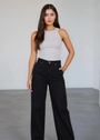 Black Wide-Leg Jeans